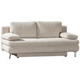 SCHLAFSOFA Rob Cord Beige Rückenkissen, Bettkasten, Schlaffunktion  - Eichefarben/Beige, Design, Holz/Textil (200/91/92cm) - Novel