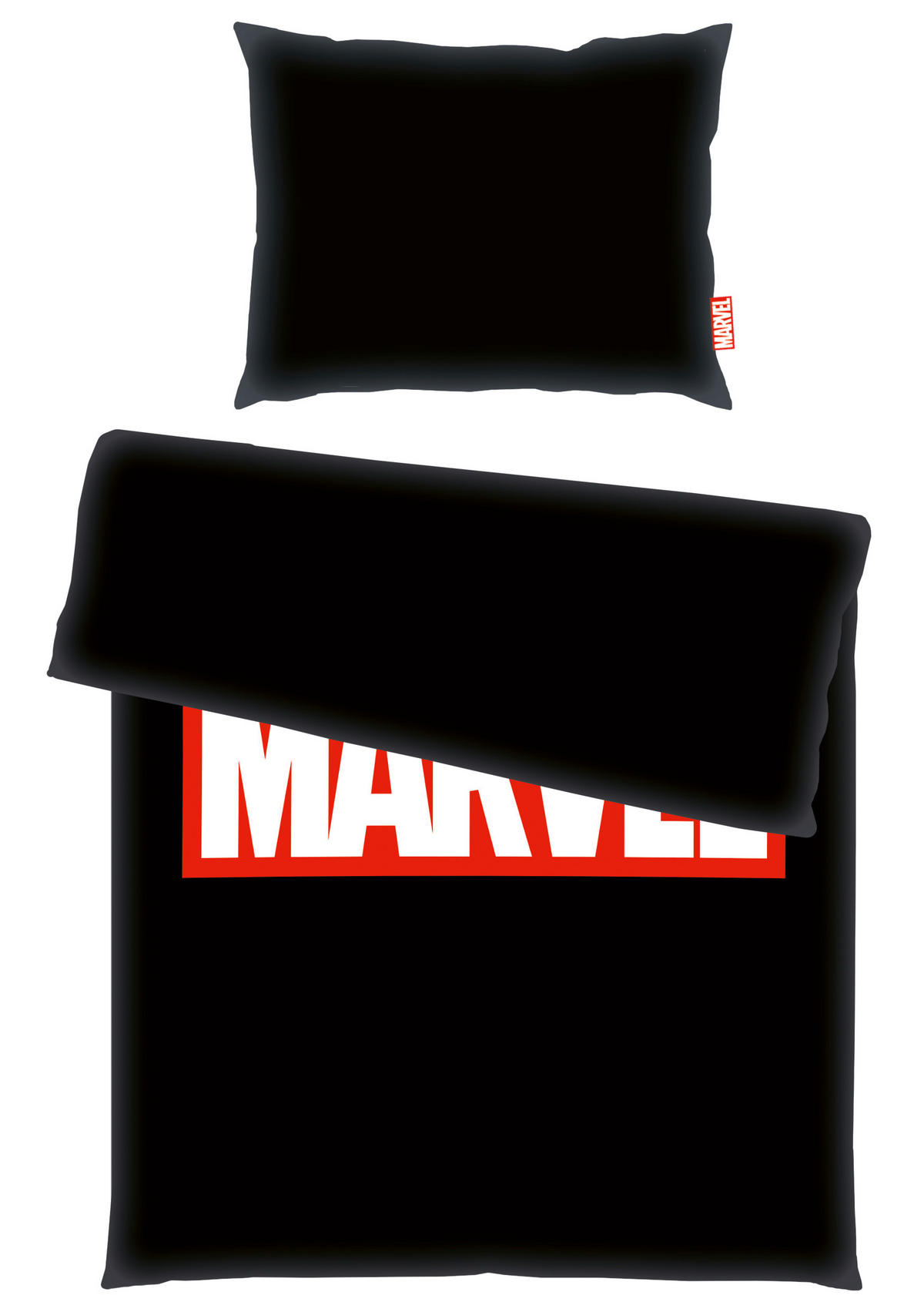 MLADINSKA POSTELJNINA Marvel renforcé rdeča, črna, bela  - rdeča/črna, Trend, tekstil (37/26/2,5cm) - Marvel