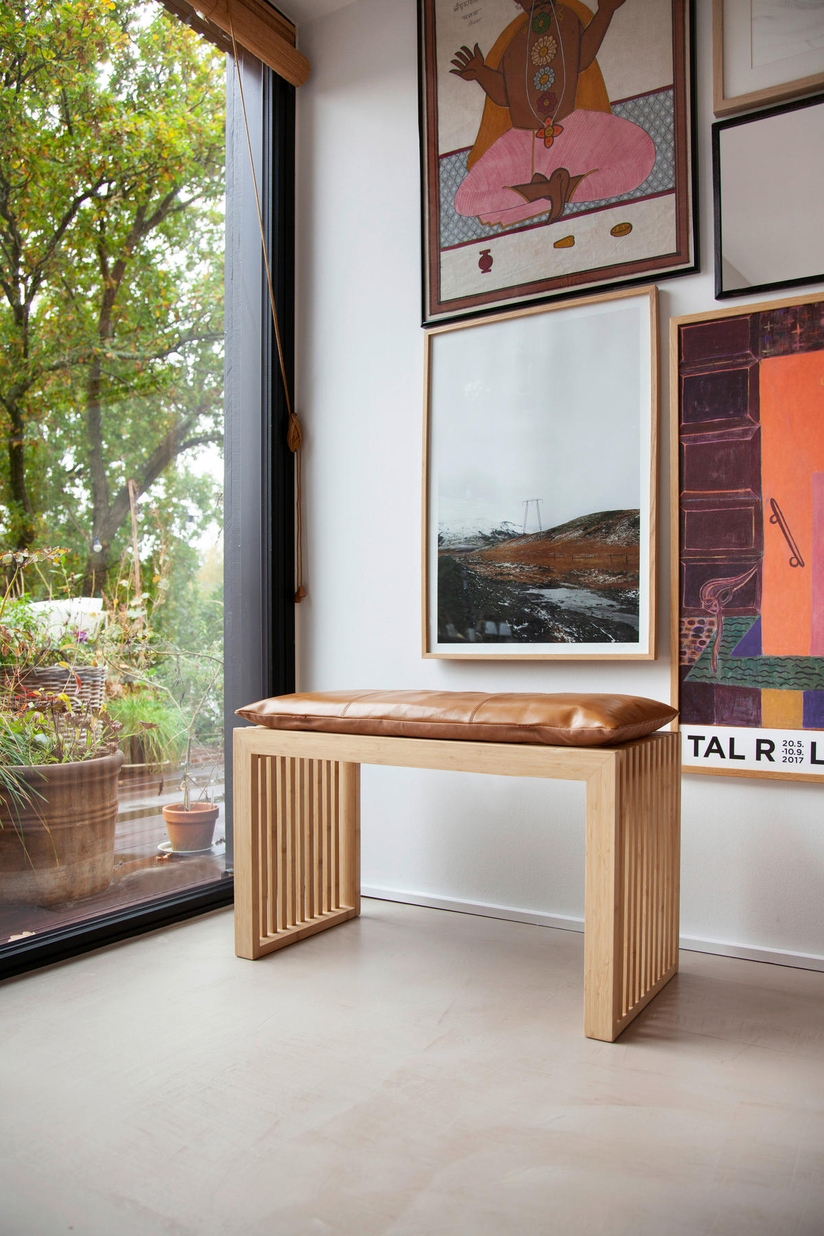 SITZBANK in Holz Naturfarben  - Naturfarben, Design, Holz (73/43/35cm) - MID.YOU