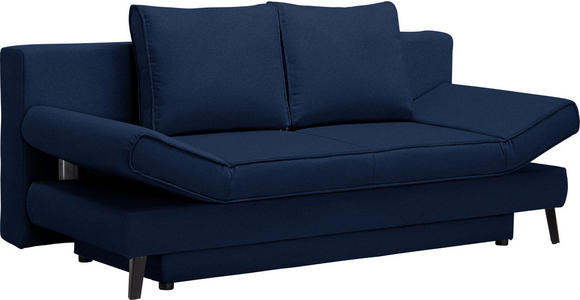 SCHLAFSOFA in Blau - Blau/Schwarz, Design, Textil/Metall (200/85/90cm) - Xora