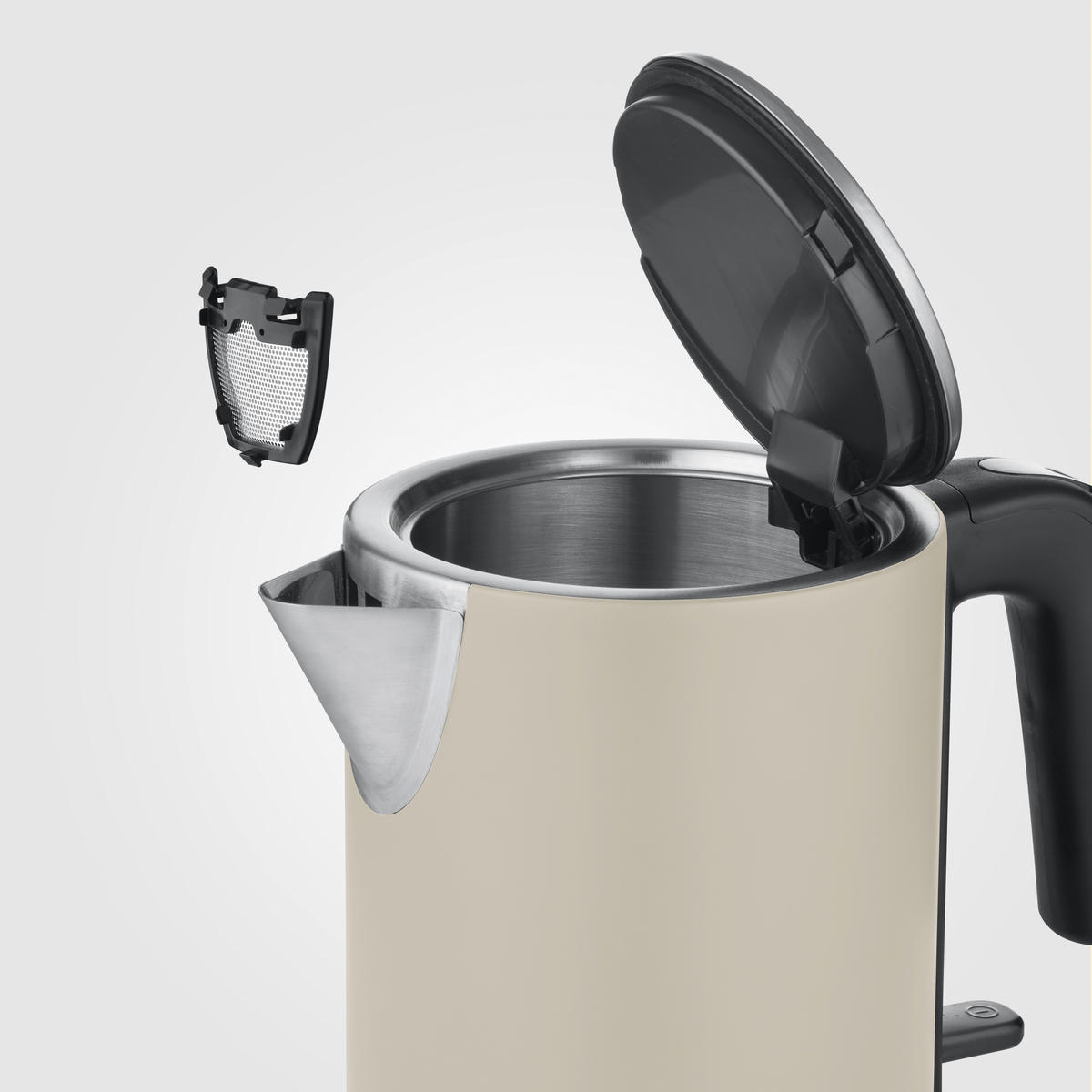 WASSERKOCHER  - Beige/Schwarz, Basics, Kunststoff/Metall (22,5/14,0/19,8cm) - Severin