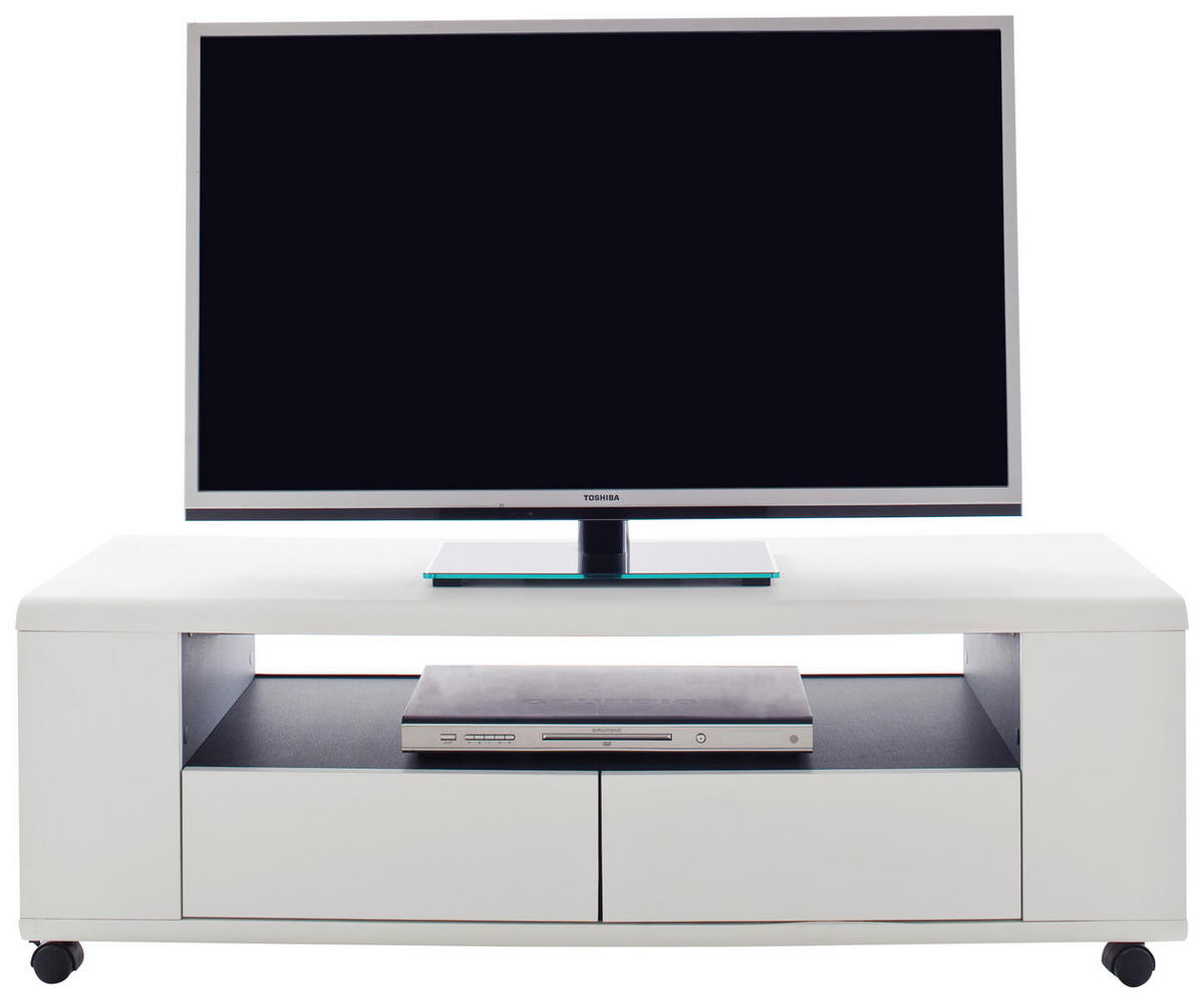 LOWBOARD  in 119/46/43 cm  - Anthrazit/Weiß, Basics, Holzwerkstoff (119/46/43cm)