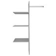 INNENEINTEILUNG 87/148/50 cm Grau  - Grau, Design, Holzwerkstoff (87/148/50cm) - Carryhome
