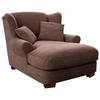 XXL-SESSEL in Flachgewebe Taupe  - Taupe, Romantik / Landhaus, Holz/Textil (120/101/142cm) - Sit & More
