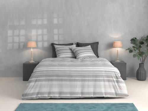 BETTWÄSCHE Fall Flanell 135/200 cm  - Grau, Design, Textil (135/200cm) - Novel