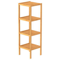 BADEZIMMERREGAL 33/34/110 cm  - Braun, Natur, Holz (33/34/110cm) - Carryhome