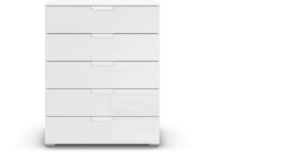 KOMMODE  in 80/100/42 cm  - Weiß, Design, Glas/Holzwerkstoff (80/100/42cm) - Carryhome