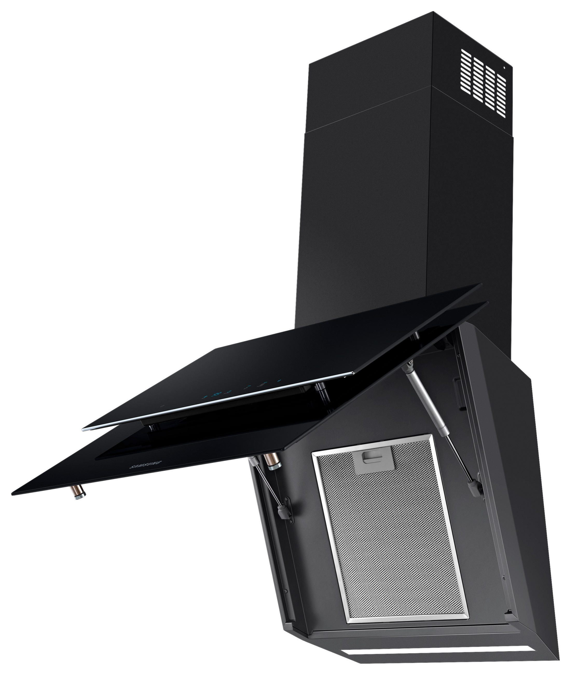 DUNSTABZUGSHAUBE NK24N9804VB/UR  - Schwarz Hochglanz, Basics, Glas/Kunststoff (59,8/148,6/38,6cm) - Samsung