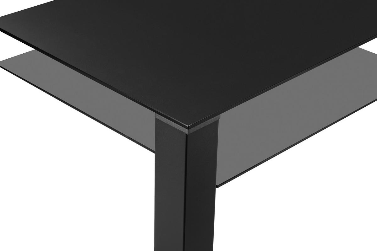 COUCHTISCH Rauchglas, Klarglas 80/80/42 cm quadratisch Grau, Schwarz  - Schwarz/Grau, Design, Glas/Metall (80/80/42cm) - Novel