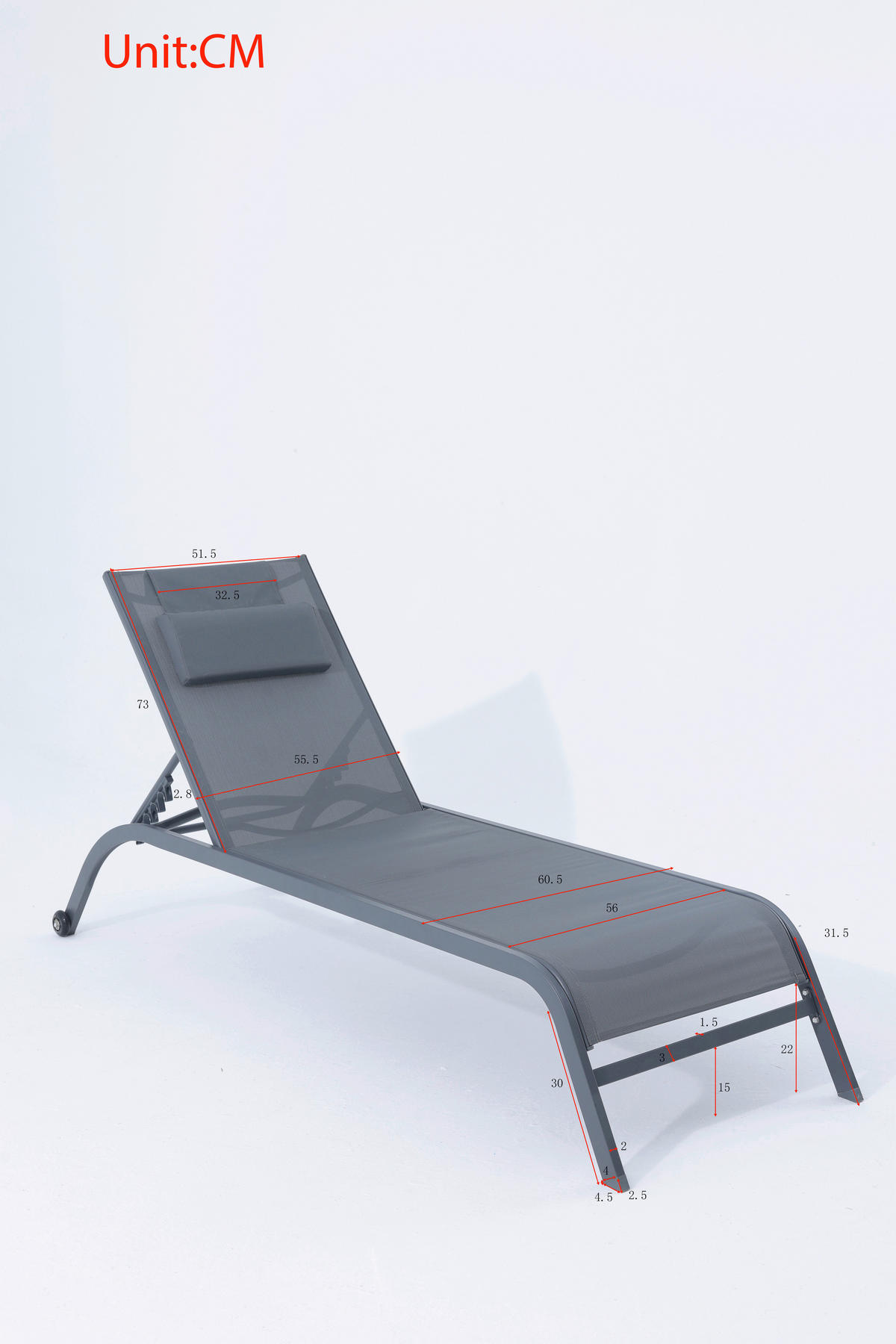 GARTENLIEGE 198/87/62 cm  - Gelb, Design, Textil/Metall (198/87/62cm) - Ambia Garden