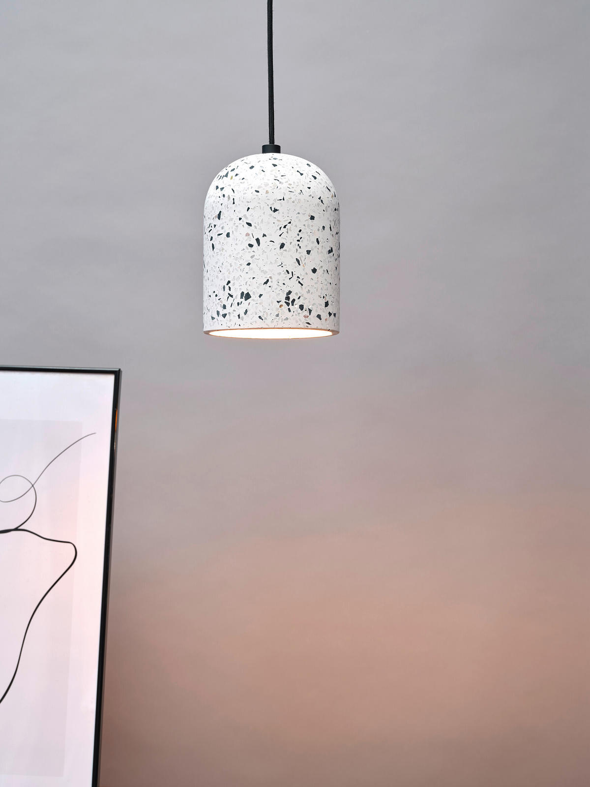 PENDELLEUCHTE 15/150 cm   - Weiß, Natur, Stein (15/150cm) - Ledvance