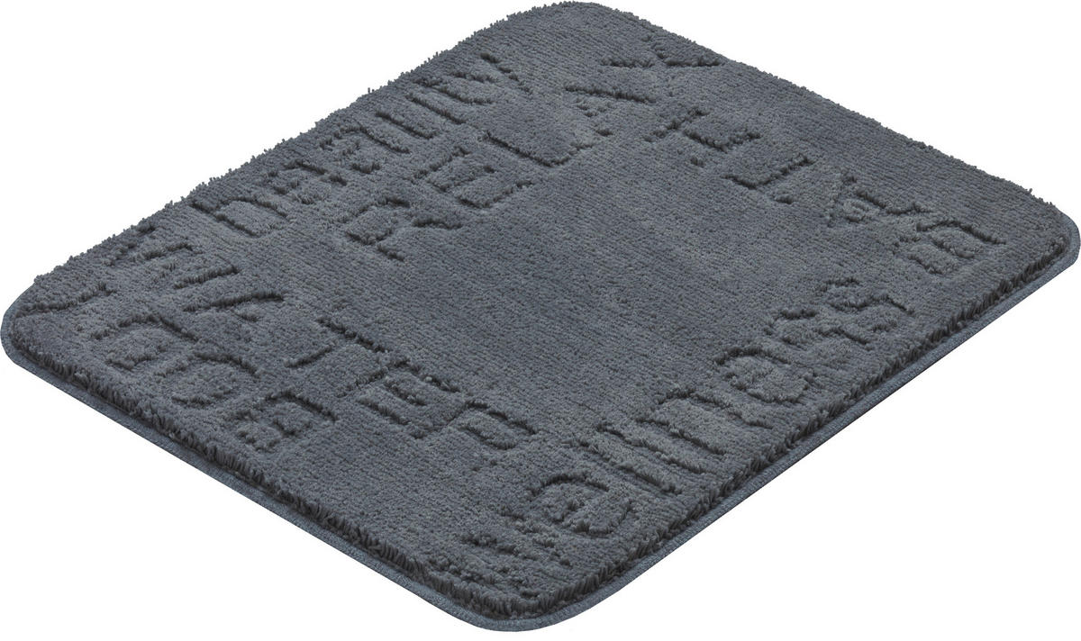 PŘEDLOŽKA K BIDETU, 40/50 cm - antracitová, Basics, textil/plast (40/50cm) - Grund