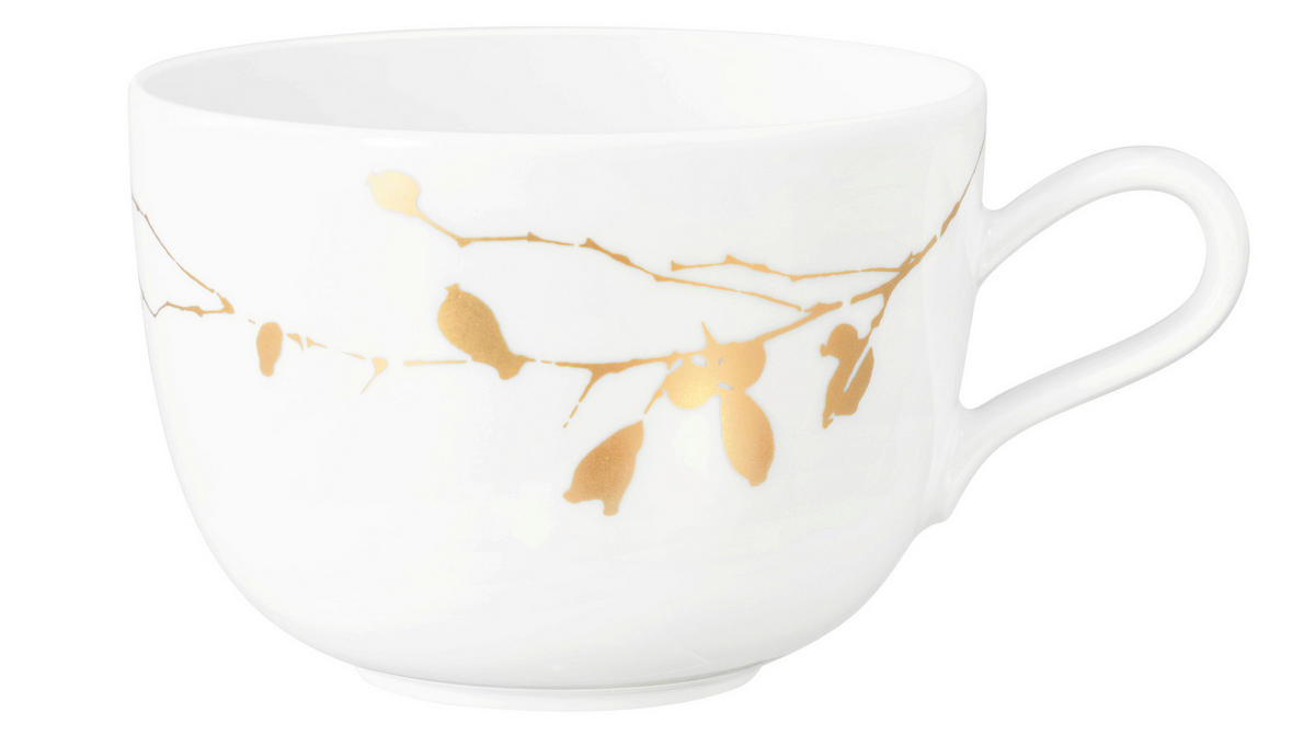 SNÍDAŇOVÝ ŠÁLEK porcelán keramika  - bílá/barvy zlata, Basics, keramika (0,38l) - Seltmann Weiden