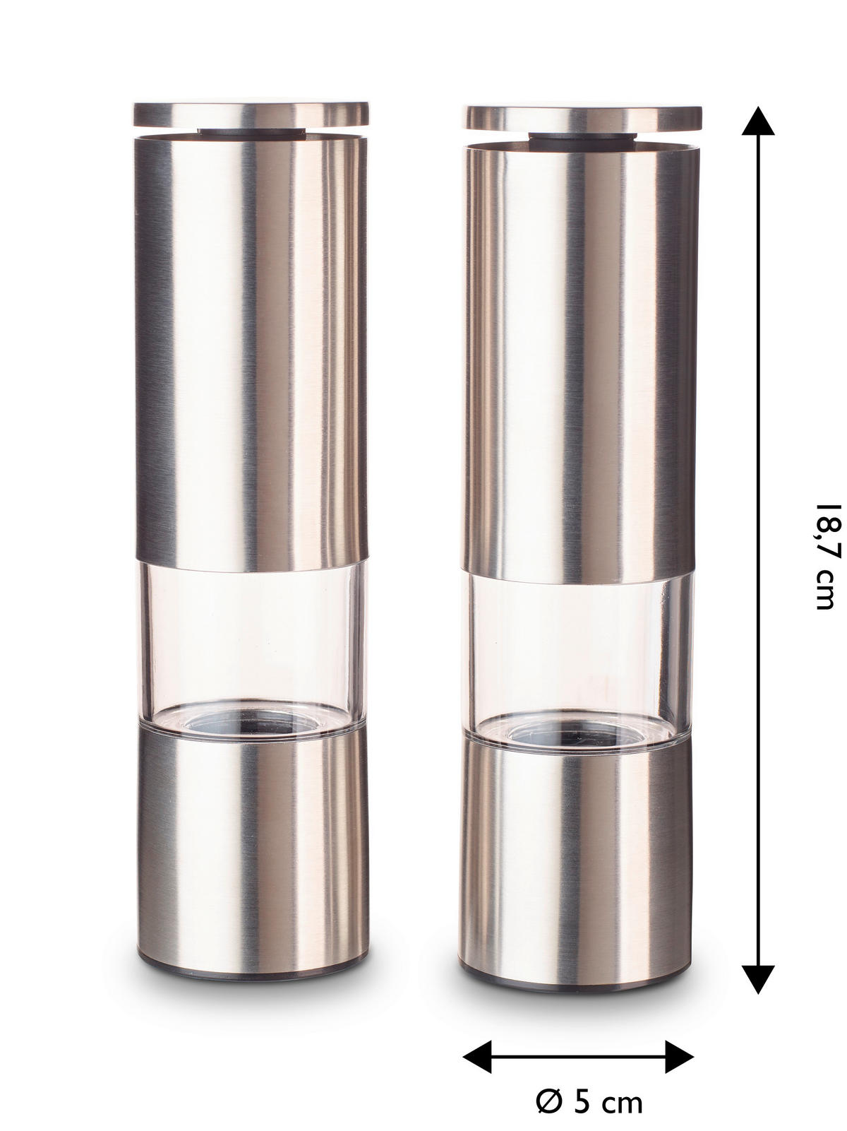 SALT- OCH PEPPARKVARN 5/18,7 cm   - silver, Basics, metall/keramik (5/18,7cm) - Echtwerk