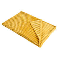 TANKA ODEJA 150/200 cm zlate barve, barve medu  - zlate barve/barve medu, Basics, tekstil (150/200cm) - Novel