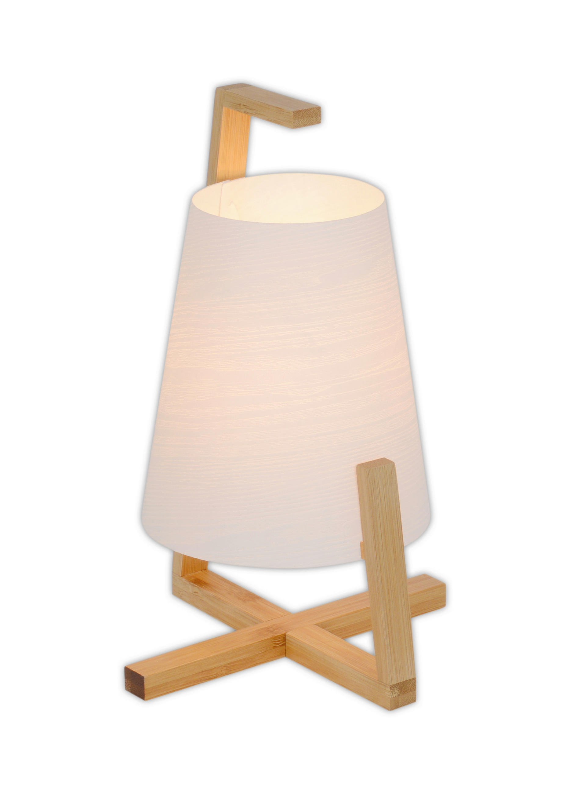 TISCHLEUCHTE SHOJI 18/31 cm - Weiß/Naturfarben, Natur, Holz/Kunststoff (18/31cm) - Näve