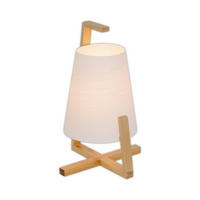 TISCHLEUCHTE 18/31 cm   - Naturfarben/Weiß, Natur, Holz/Kunststoff (18/31cm) - Näve