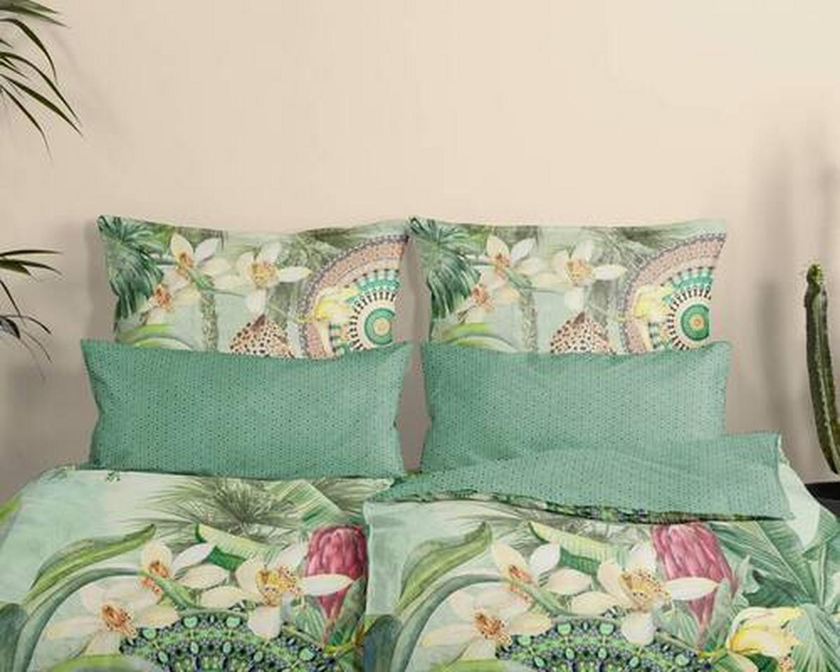 WENDEBETTWÄSCHE Abhita Satin 155/220 cm  - Multicolor, Design, Textil (155/220cm)