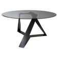 COUCHTISCH in Metall, Glas 91/91/47 cm - Schwarz/Grau, Design, Glas/Metall (91/91/47cm) - Novel