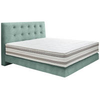 BOXSPRINGBETT 160/200 cm  in Türkis  - Türkis, KONVENTIONELL, Holz/Textil (160/200cm) - Dieter Knoll