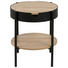 BEISTELLTISCH in Metall, Holzwerkstoff 45/50 cm - Eichefarben/Schwarz, Trend, Holzwerkstoff/Metall (45/50cm) - Carryhome BEISTELLTISCH in Metall, Holzwerkstoff 45/50 cm - Eichefarben/Schwarz, Trend, Holzwerkstoff/Metall (45/50cm) - Carryhome