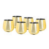 GLÄSERSET  6-teilig  - Goldfarben, Trend, Metall (9,9cm) - Echtwerk