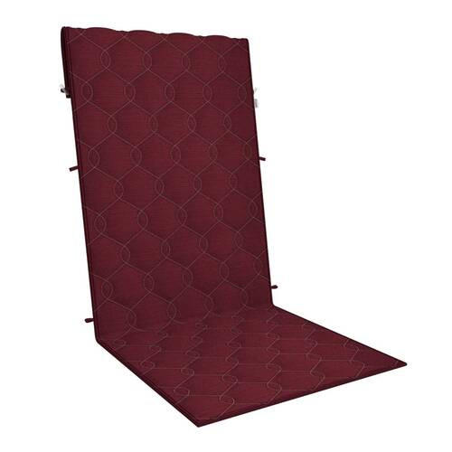 PODLOŽKA NA ŽIDLI, 54/143/0,5 cm - bordeaux, Basics, textil (54/143/0,5cm) - Ambia Garden