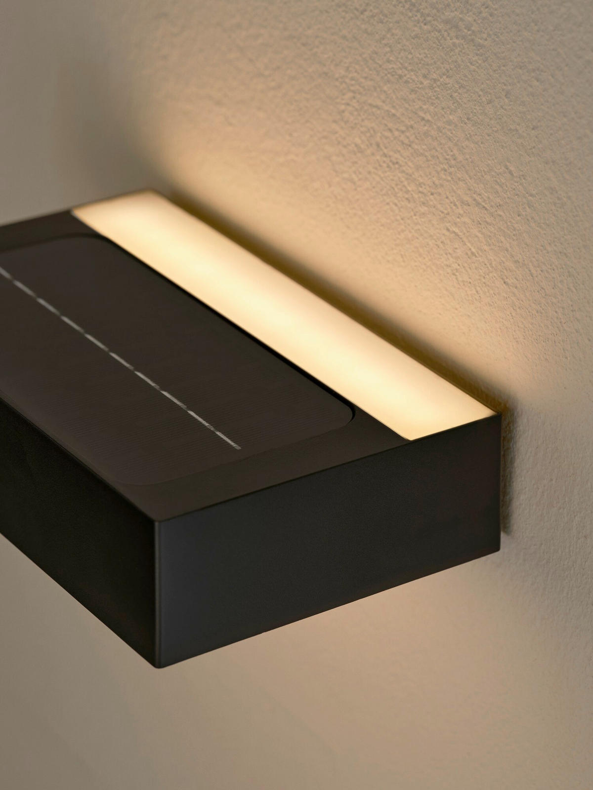 WANDLEUCHTE Monay 7.4/13.9/22 cm  - Schwarz, Design, Kunststoff (7.4/13.9/22cm) - Nordlux
