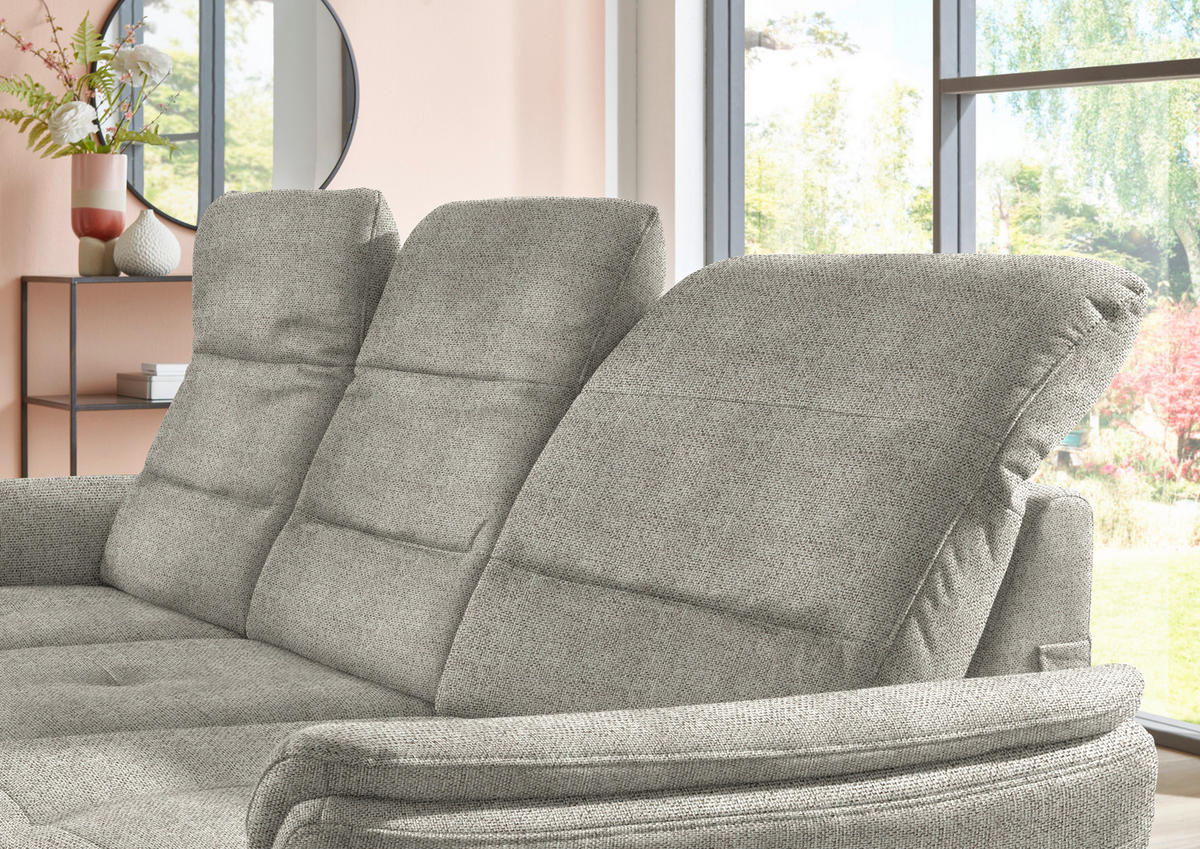 ECKSOFA in Flachgewebe Braun, Grün  - Schwarz/Braun, Konventionell, Textil/Metall (260/181cm) - Beldomo Speed