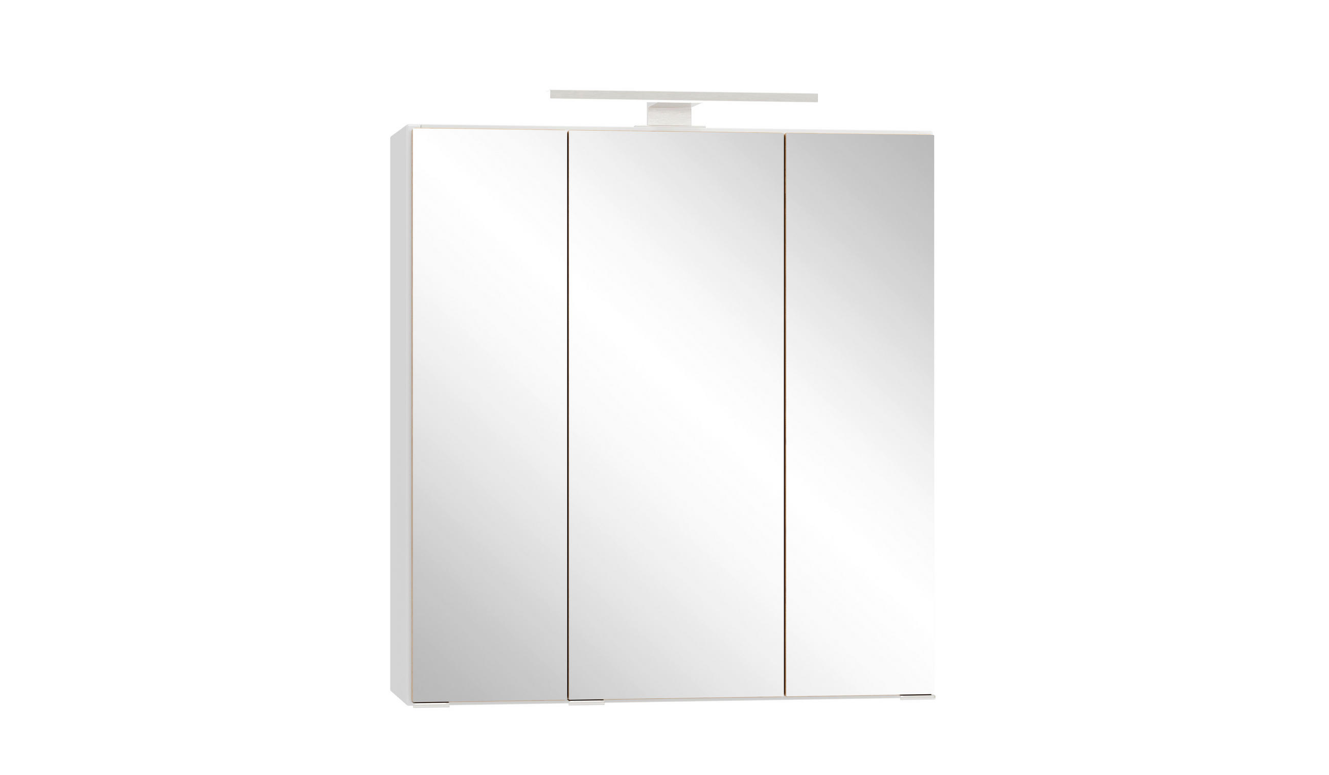 SPIEGELSCHRANK 60/64/20 cm  - Edelstahlfarben/Weiß, Trend, Glas/Holzwerkstoff (60/64/20cm) - Held