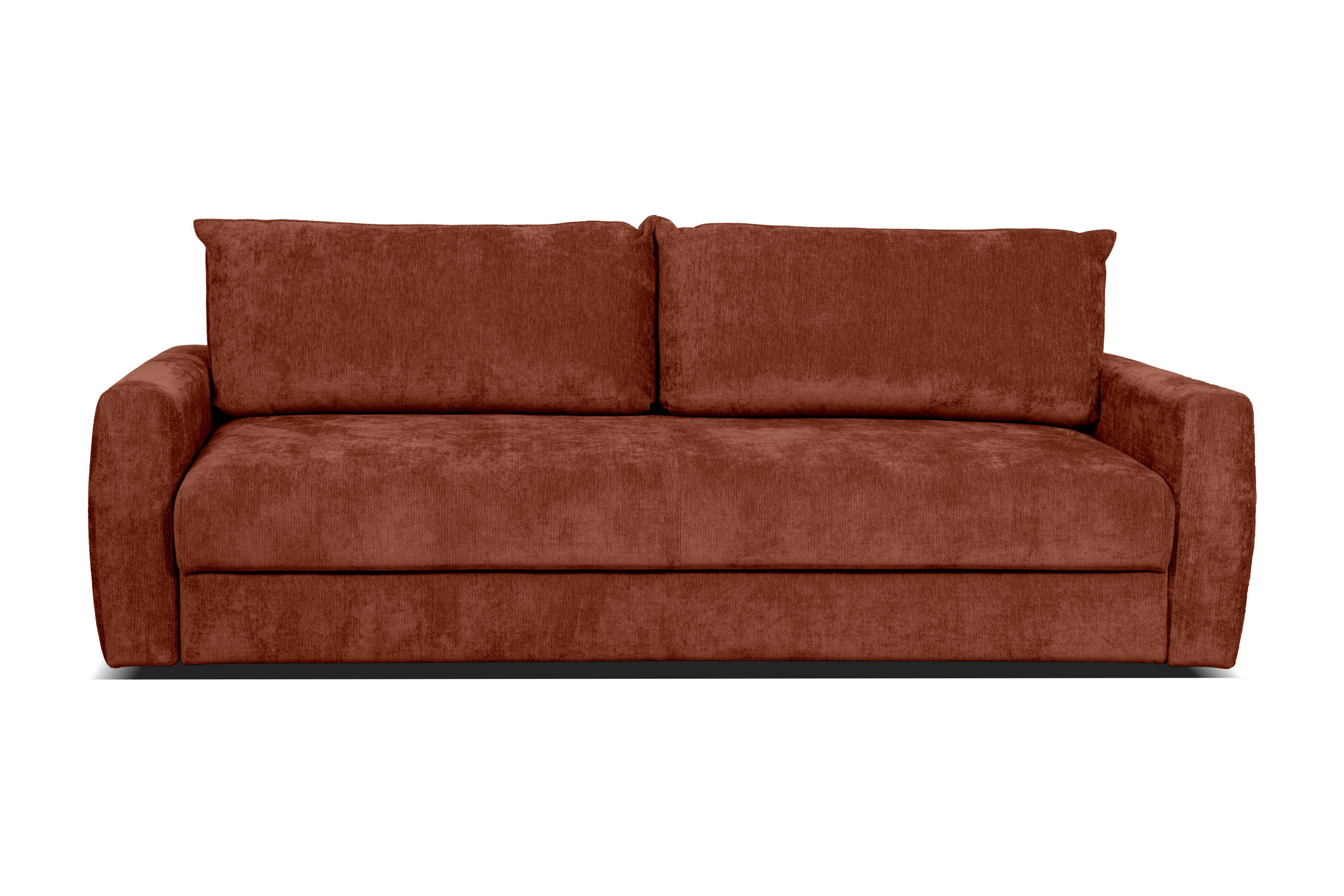 SCHLAFSOFA Chenille Rostfarben  - Rostfarben, Design, Textil (238/90/116cm) - Livetastic