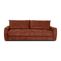 SCHLAFSOFA Chenille Rostfarben  - Rostfarben, Design, Textil (238/90/116cm) - Livetastic