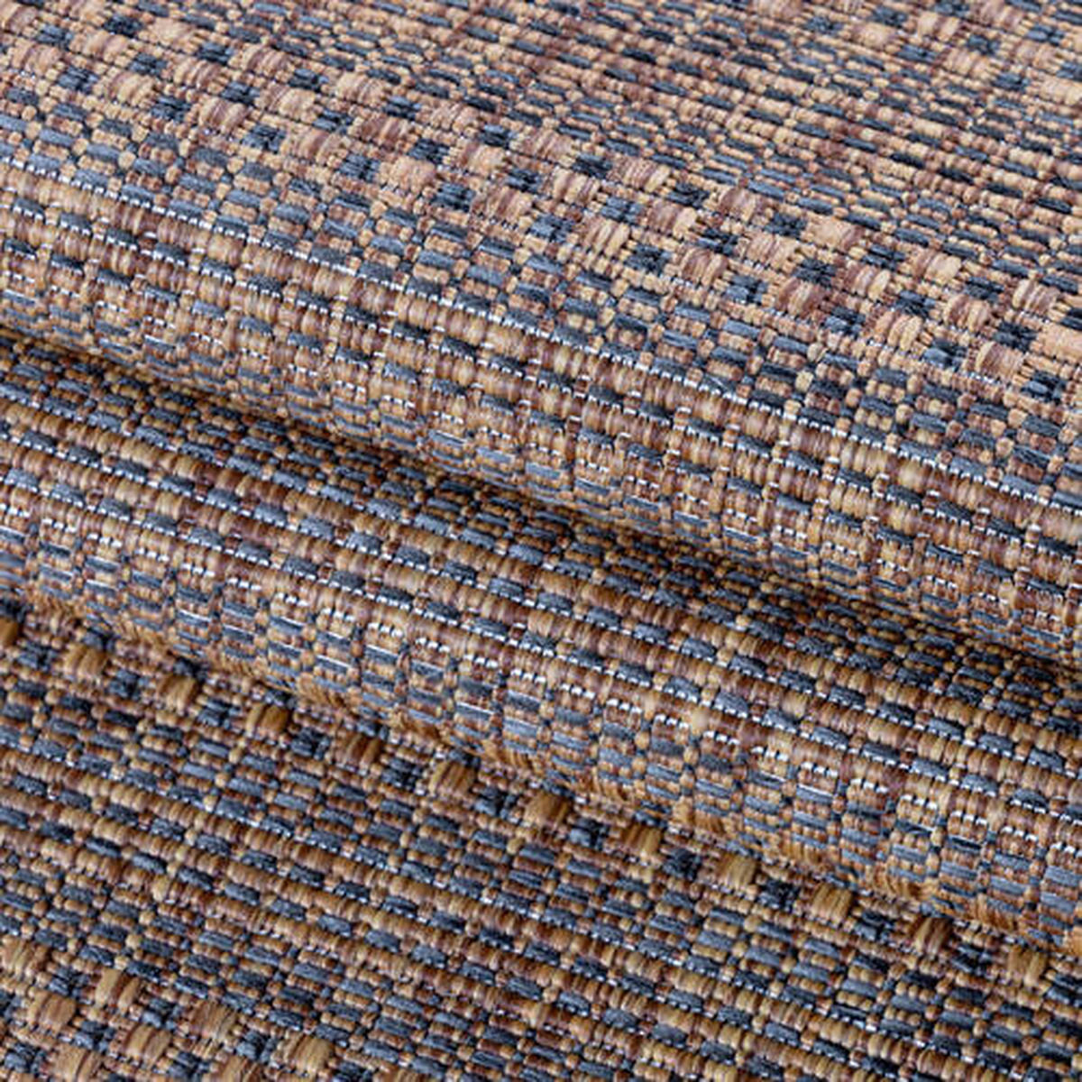 In- und Outdoorteppich 120/170 cm Zagora Braun, Schwarz  - Schwarz/Braun, Basics, Textil (120/170cm) - Novel