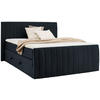 BOXSPRINGBETT 160/200 cm  in Schwarz  - Schwarz, KONVENTIONELL, Kunststoff/Textil (160/200cm) - Boxxx