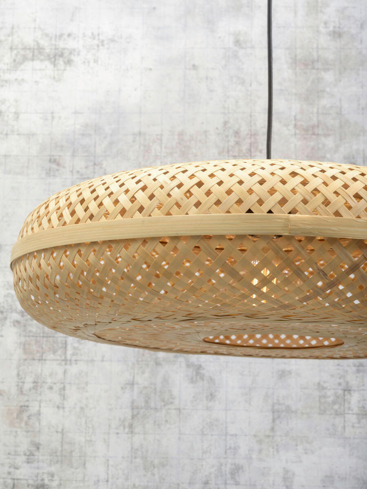 STOJACÍ LAMPA, 77/77/176 cm - černá/přírodní barvy, Trend (77/77/176cm) - Good & Mojo