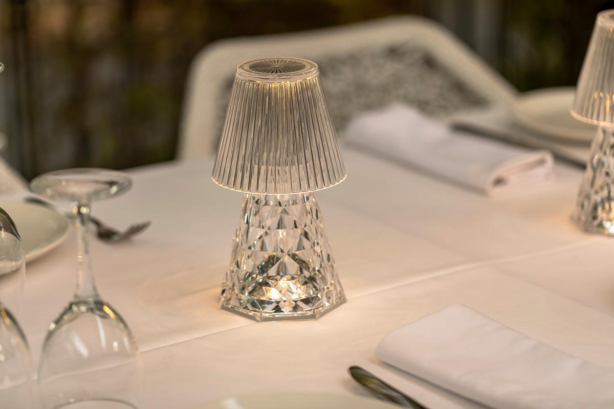 LED-AUßENLEUCHTE Lola 11/20.2/11 cm   - Transparent, Basics, Kunststoff (11/20.2/11cm) - Newgarden