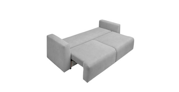 SCHLAFSOFA Cord Silberfarben  - Silberfarben/Schwarz, Design, Kunststoff/Textil (250/92/105cm) - Carryhome