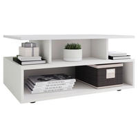 KLUB STOLIĆ bijela  drvni materijal  - bijela/crna, Moderno, drvni materijal/plastika (80/50/40cm) - MID.YOU