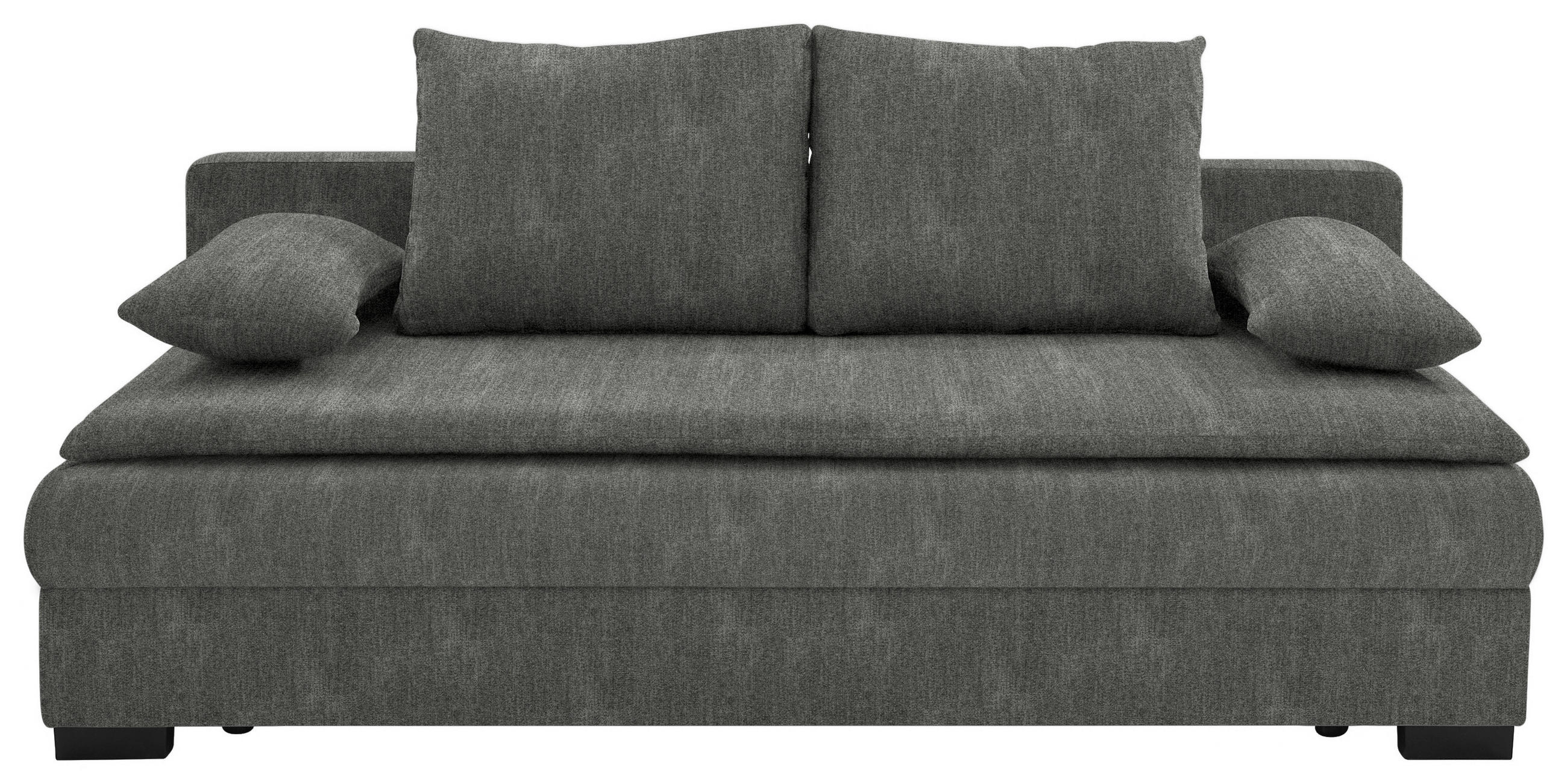 KANAPÉÁGY szürke  - fekete/szürke, Konventionell, műanyag/textil (207/94/90cm) - Venda