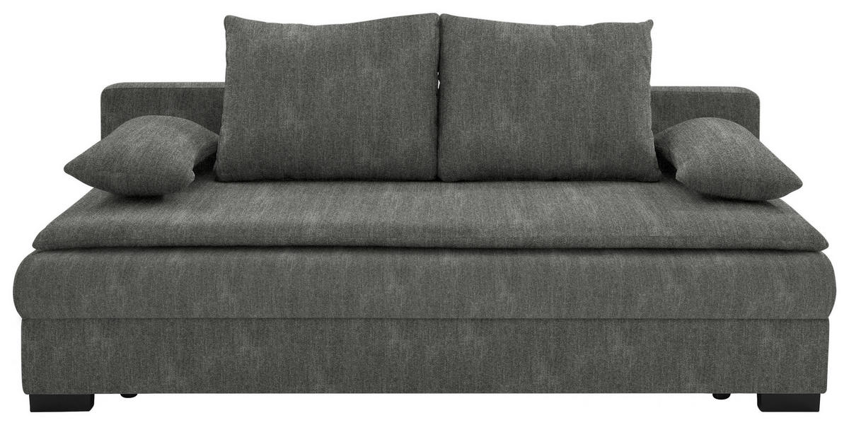 KANAPÉÁGY szürke  - fekete/szürke, Konventionell, műanyag/textil (207/94/90cm) - Venda