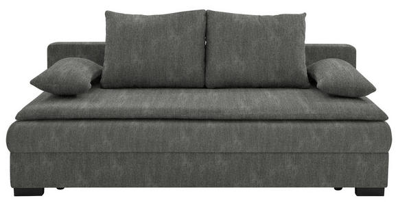 SCHLAFSOFA in Webstoff Grau  - Schwarz/Grau, KONVENTIONELL, Kunststoff/Textil (207/94cm) - Venda