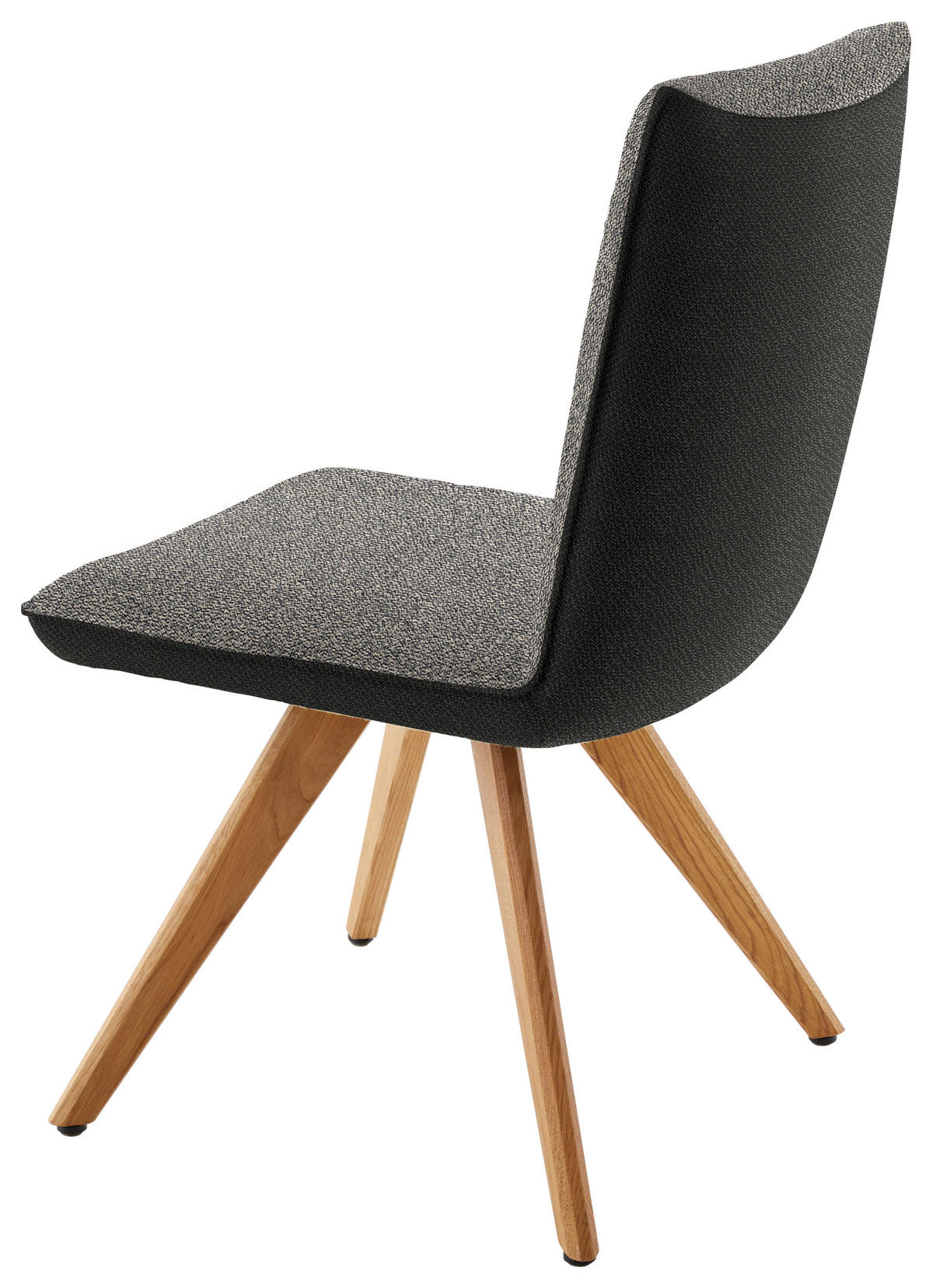 STUHL  in Flachgewebe  - Eichefarben/Anthrazit, Design, Holz/Textil (48/91/63cm) - Koinor