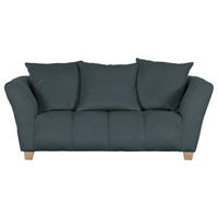 2-SITZER-SOFA Chenille Dunkelgrau  - Dunkelgrau/Naturfarben, KONVENTIONELL, Holz/Textil (185/72/95cm) - Milino