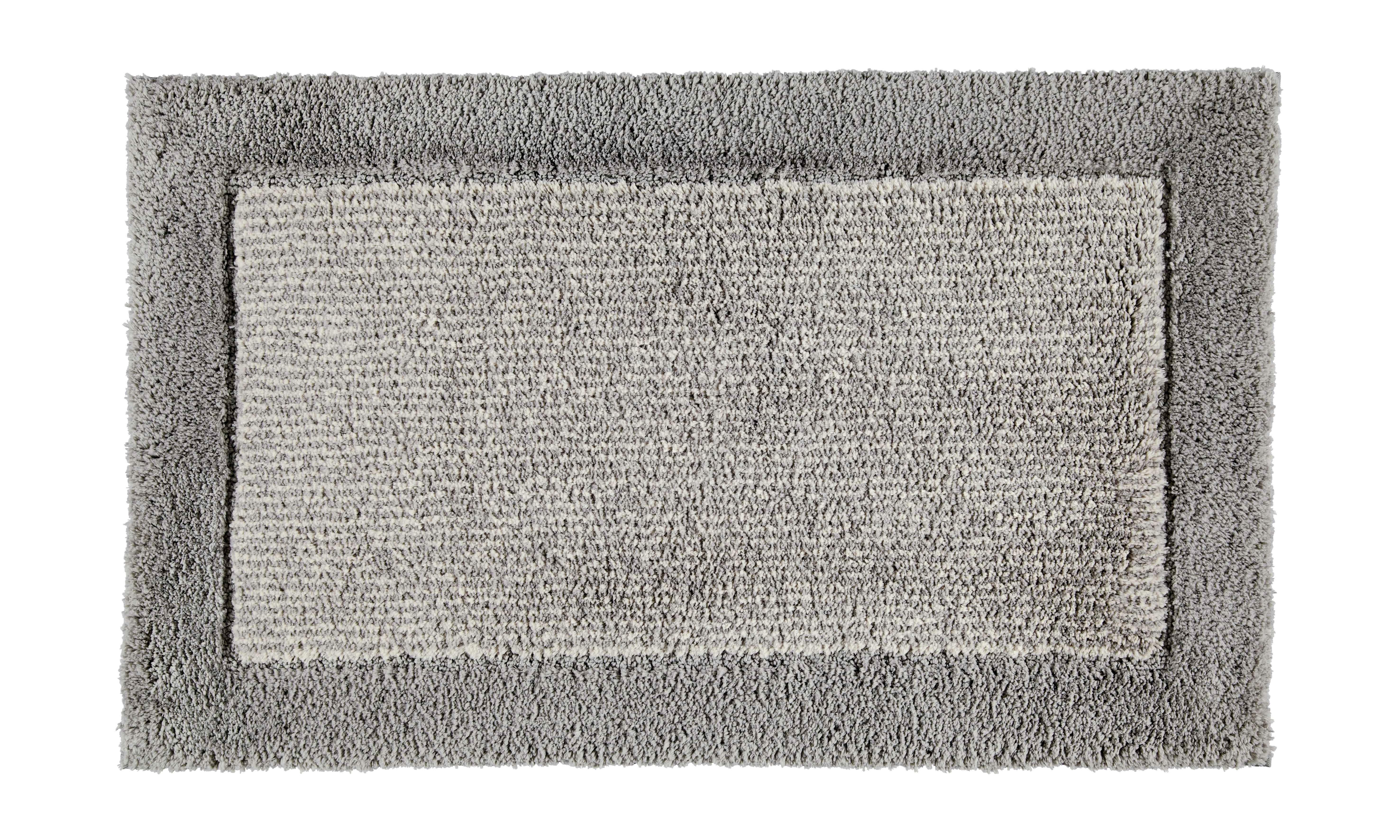 BADTEPPICH  70/120 cm  Graphitfarben, Grau   - Graphitfarben/Grau, Design, Textil (70/120cm) - Cawoe