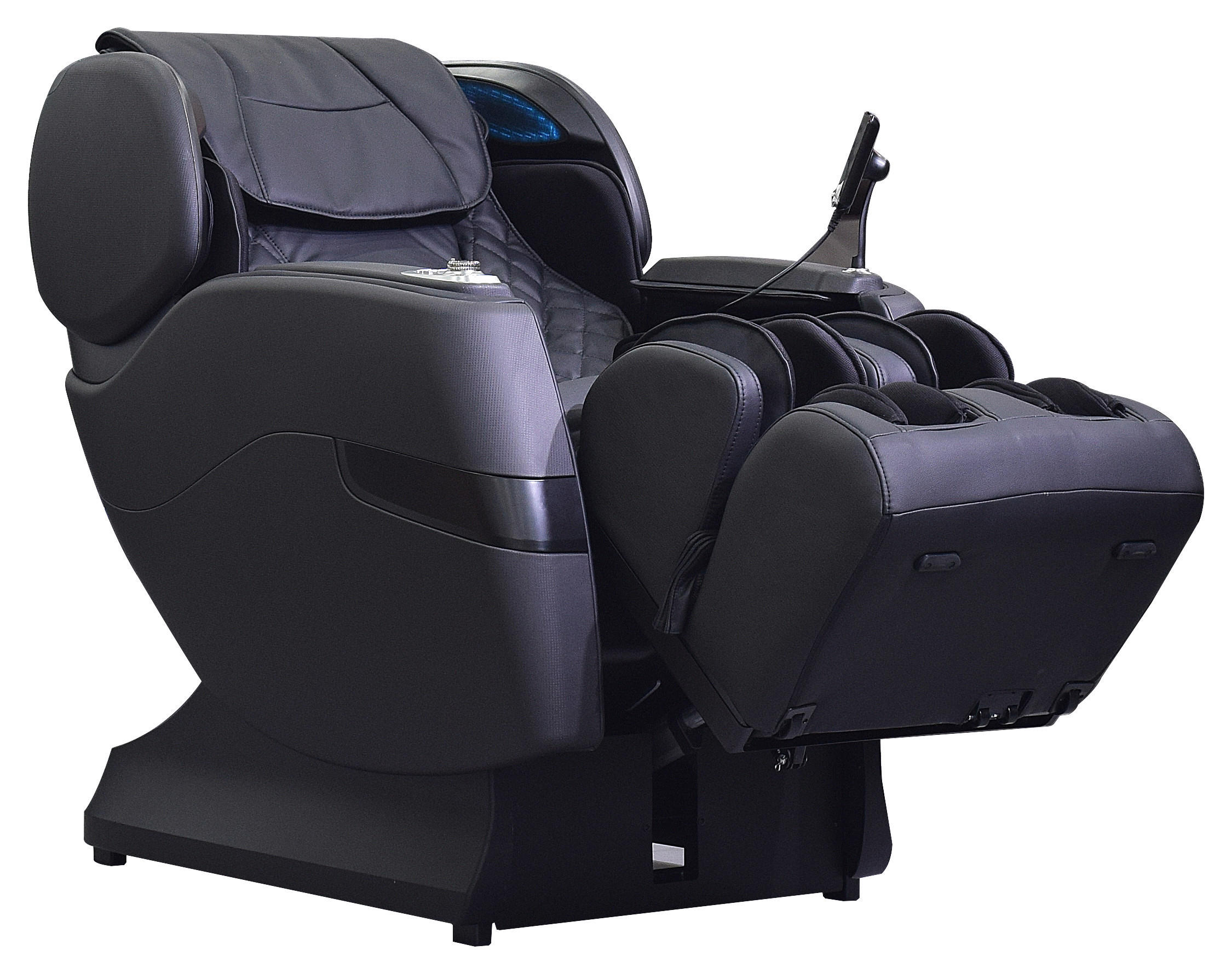 MASSAGESESSEL Lederlook Schwarz    - Schwarz, Design, Textil (84/121/158cm) - Cantus