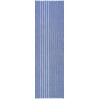ÚZKY OBRUS, 45/150 cm, modrá, biela - modrá/biela, Basics, textil (45/150cm) - Novel