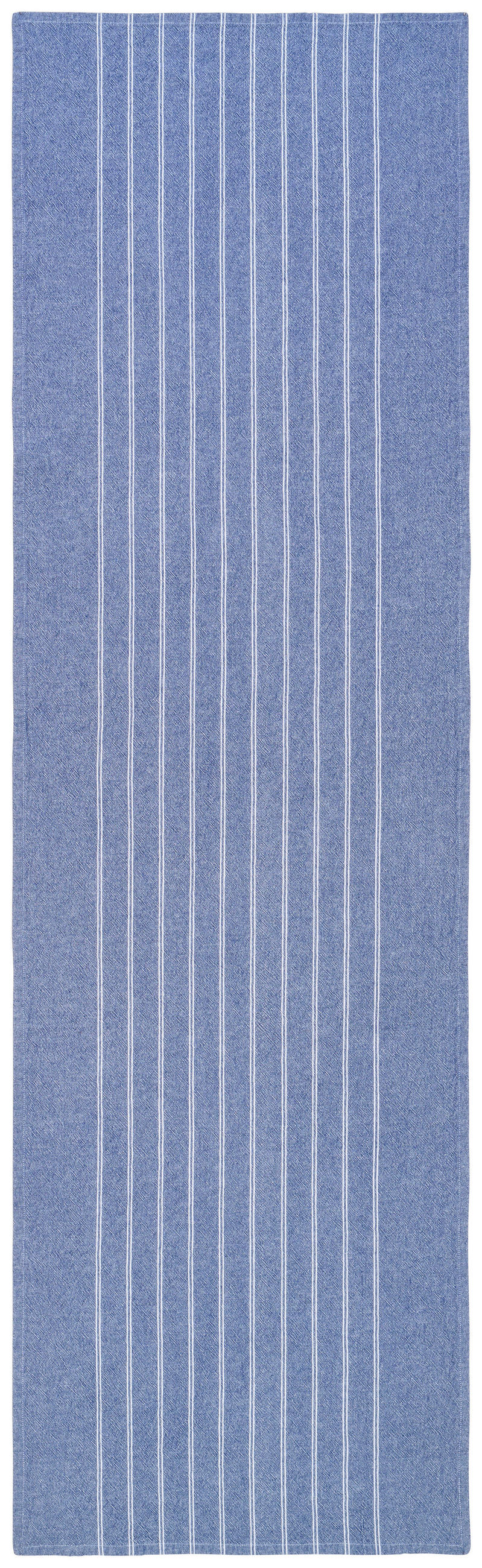 ÚZKY OBRUS, 45/150 cm, modrá, biela - modrá/biela, Basics, textil (45/150cm) - Novel