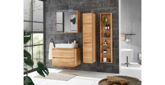 WASCHBECKEN 61/13/42 cm  - Weiß, Basics, Keramik (61/13/42cm) - Linea Natura