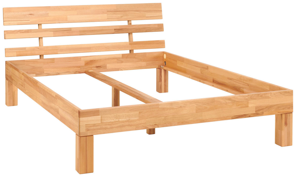 ÁGY 140/200 cm  geszt bükk  - geszt bükk, Natur, fa (140/200cm) - MID.YOU