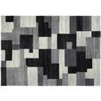 WEBTEPPICH 80/150 cm Astor Grid Grau, Schwarz  - Schwarz/Grau, Design, Textil (80/150cm) - Novel